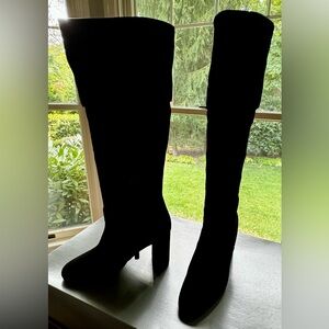 Cole Haan “Tess” black suede boots. Size 9